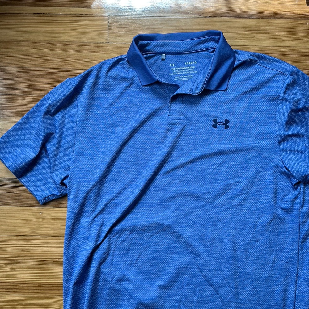 Men’s - under armor - performance short sleeve polo - size large